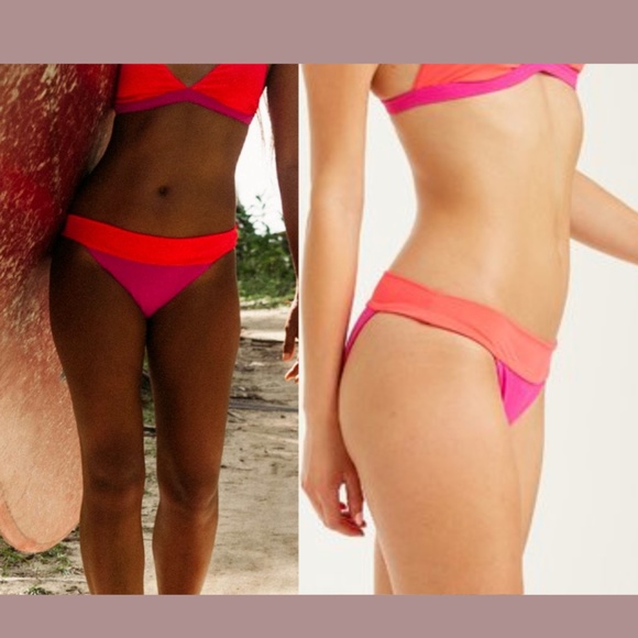 NWT Billabong [ XL ] Born 4 Sun Tropic Bikini‎ Bottom in Pink - Picture 2 of 10